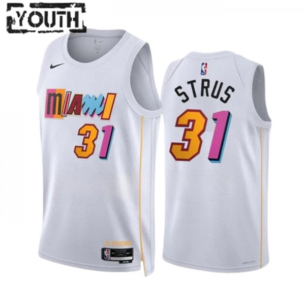 Miami Heat Trikot Max Strus 31 Nike 2022-23 City Edition Weiß Swingman - Kinder Miami Heat Trikot Max Strus 31 Nike 2022-23 City Edition Weiß Swingman - Kinder